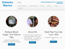 Tablet Screenshot of diabetes-warrior.net